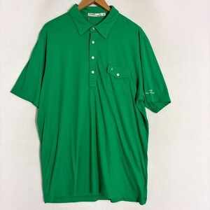 Criquet Polo Shirt Mens XXL Short Sleeve Striped Golf Preppy Country Club READ